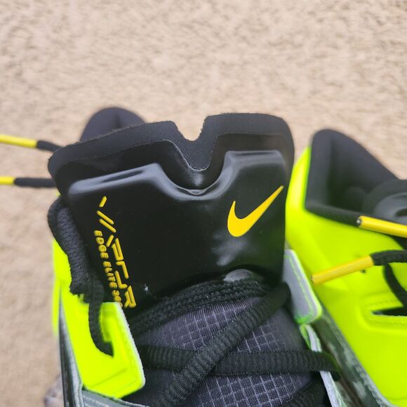 Nike Vapor Edge Elite 360 2 Volt Black Football Cleats FB3347 703 Mens Size 12
